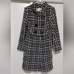 Nick and Mo Coat in Black and White